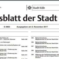 Amtsblatt der Stadt Köln